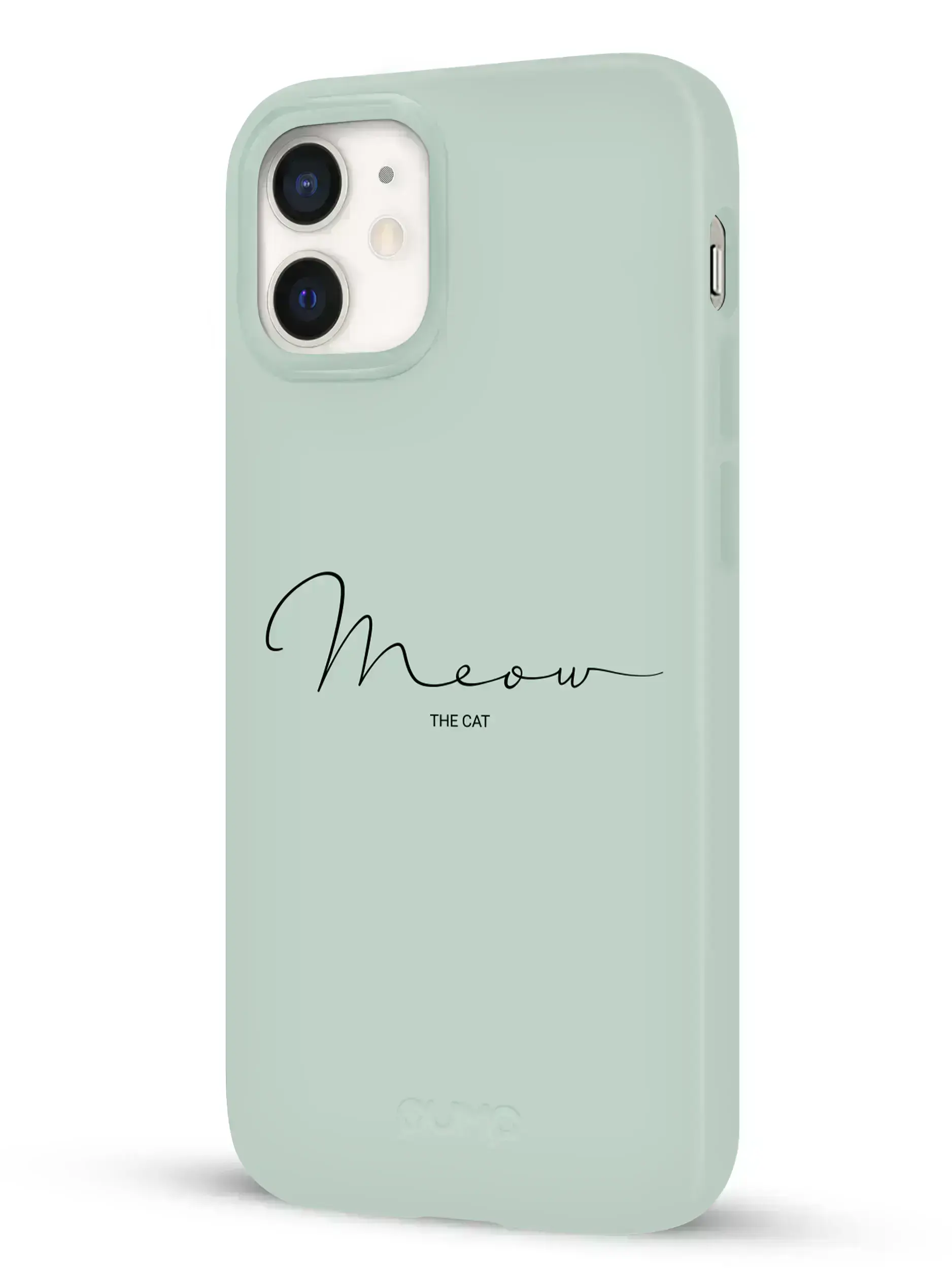 Чохол Pump Silicone Minimalistic Case for iPhone 12 mini - Meow Light Blue (PMSLMN12(5.4)-1/248)